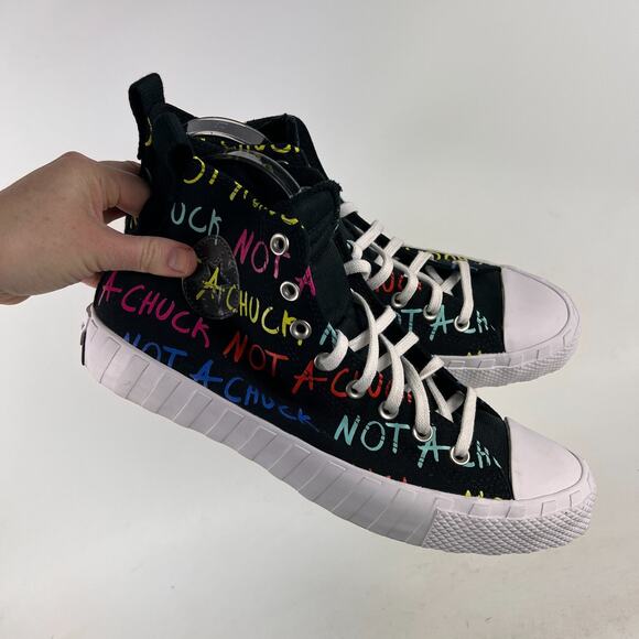 Converse untitled hi not a Chuck mens size 10.5 multi rainbow athletic shoes NEW - Picture 10 of 11